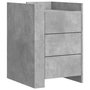 Voir la diapositive 2 : VIDAXL Table de chevet gris beton 45x50x65 cm bois d'ingenierie