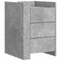 Voir la diapositive 2 : VIDAXL Table de chevet gris beton 45x50x65 cm bois d'ingenierie