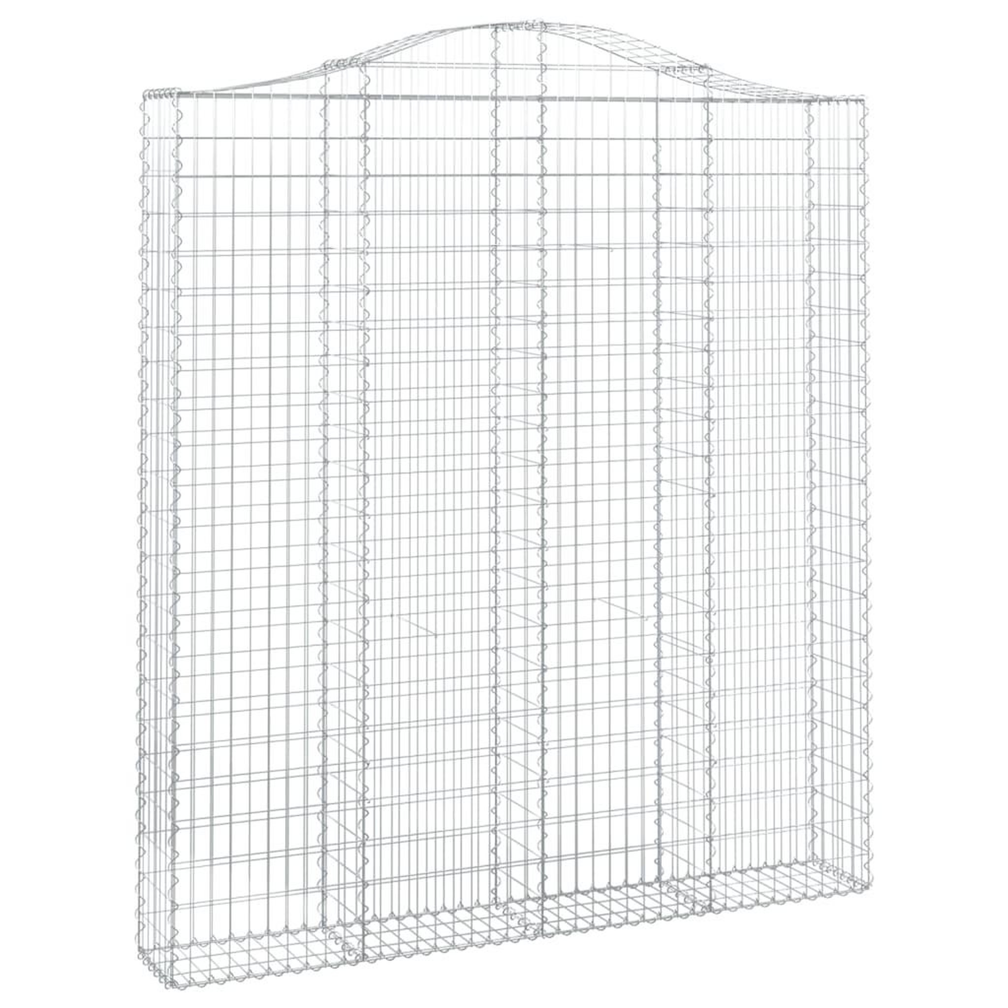 Voir la diapositive 3 : VIDAXL Paniers a gabions arques 3 pcs 200x30x220/240 cm fer galvanise
