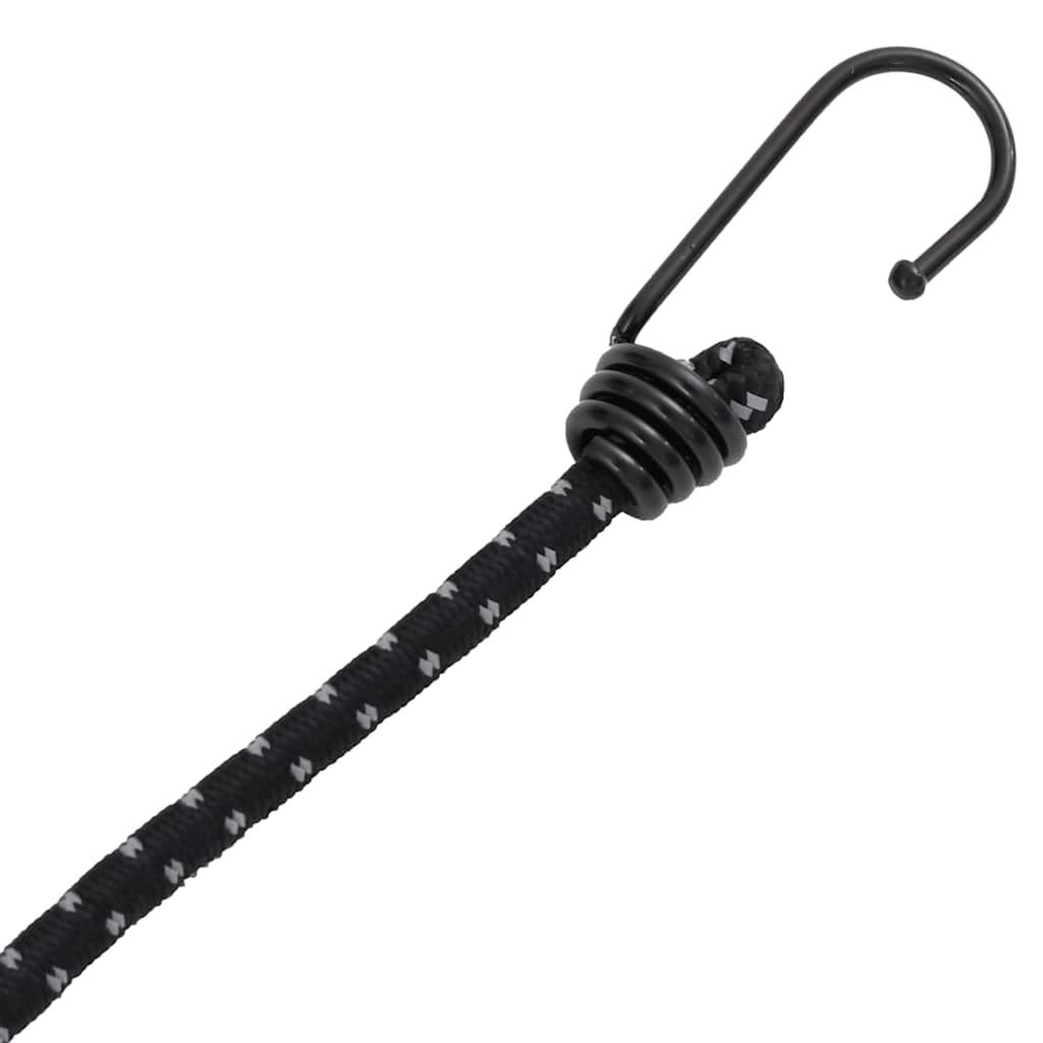 Voir la diapositive 5 : VIDAXL Cordes elastiques avec bandes reflechissantes et crochets 50pcs