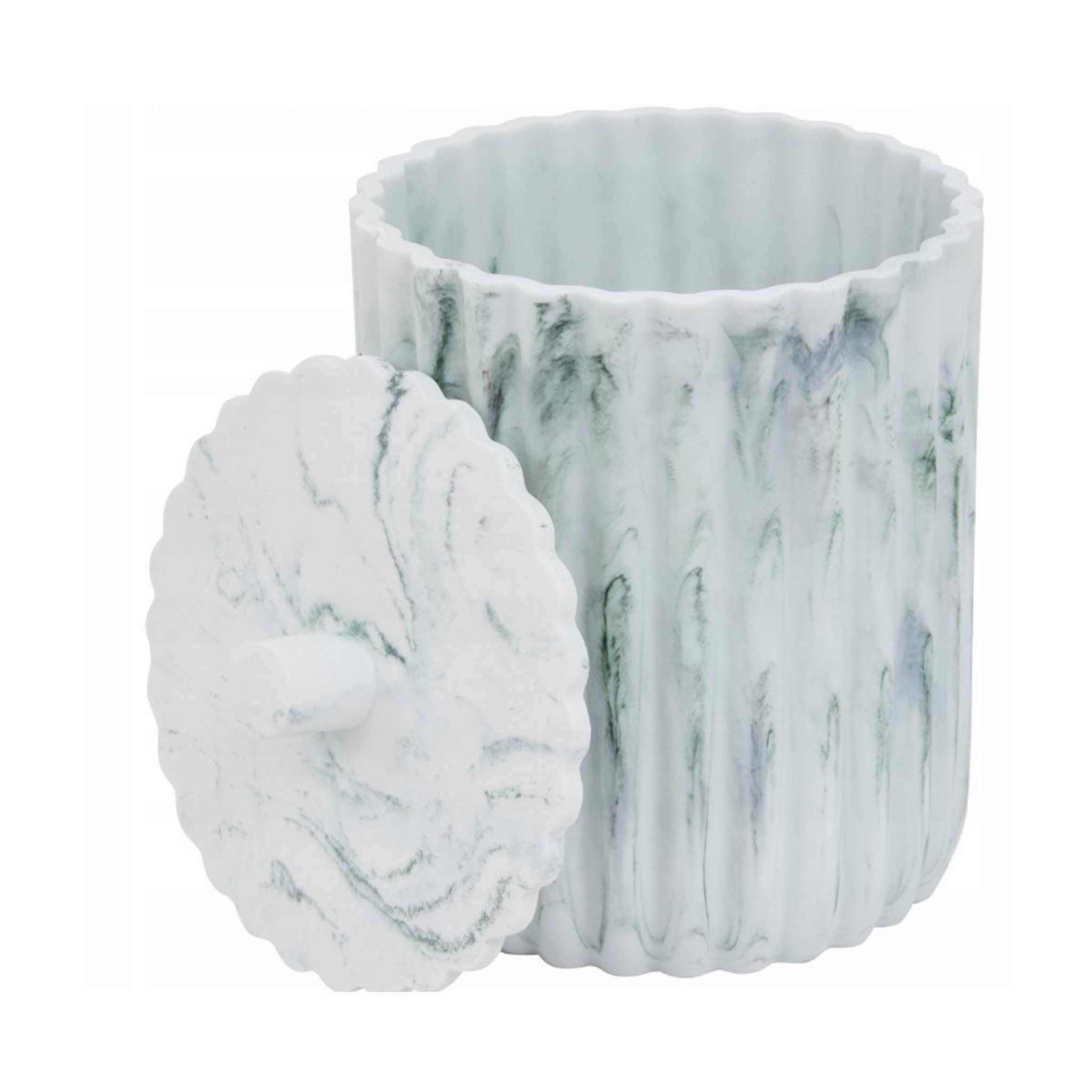 Voir la diapositive 2 : FIVE Poubelle de salle de bain  marby  5l blanc