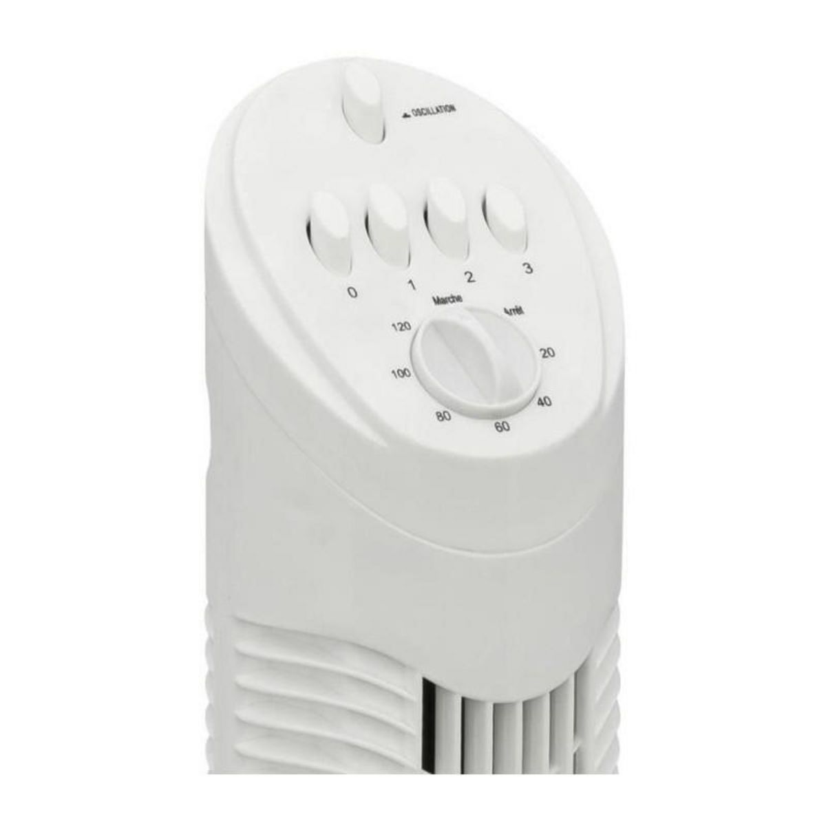 Bestron Ventilateur colonne 75cm 35w 3 vitesses blanc - aft760w