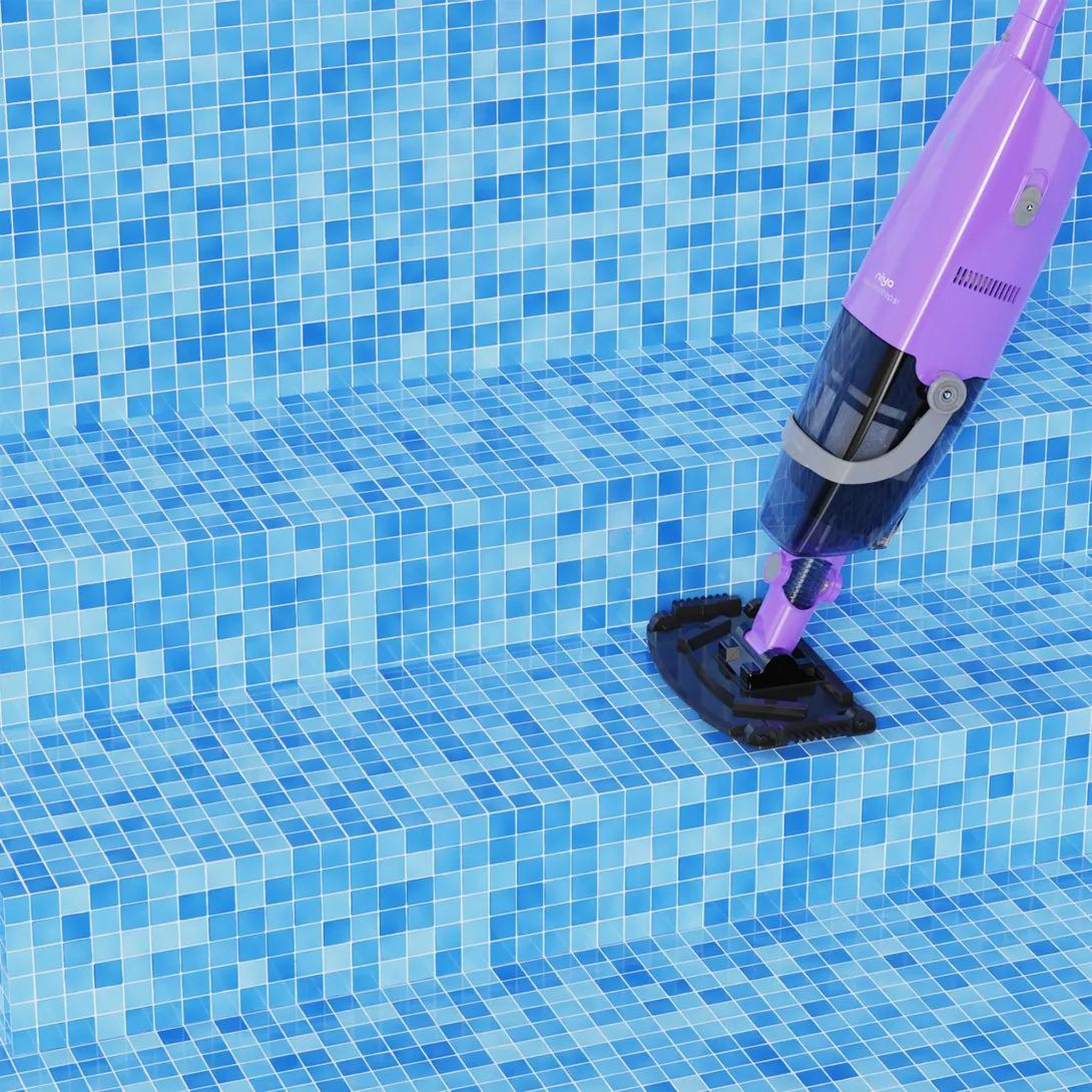 Voir la diapositive 2 : MAYTRONICS Aspirateur de piscine rechargeable - aquasweep s1