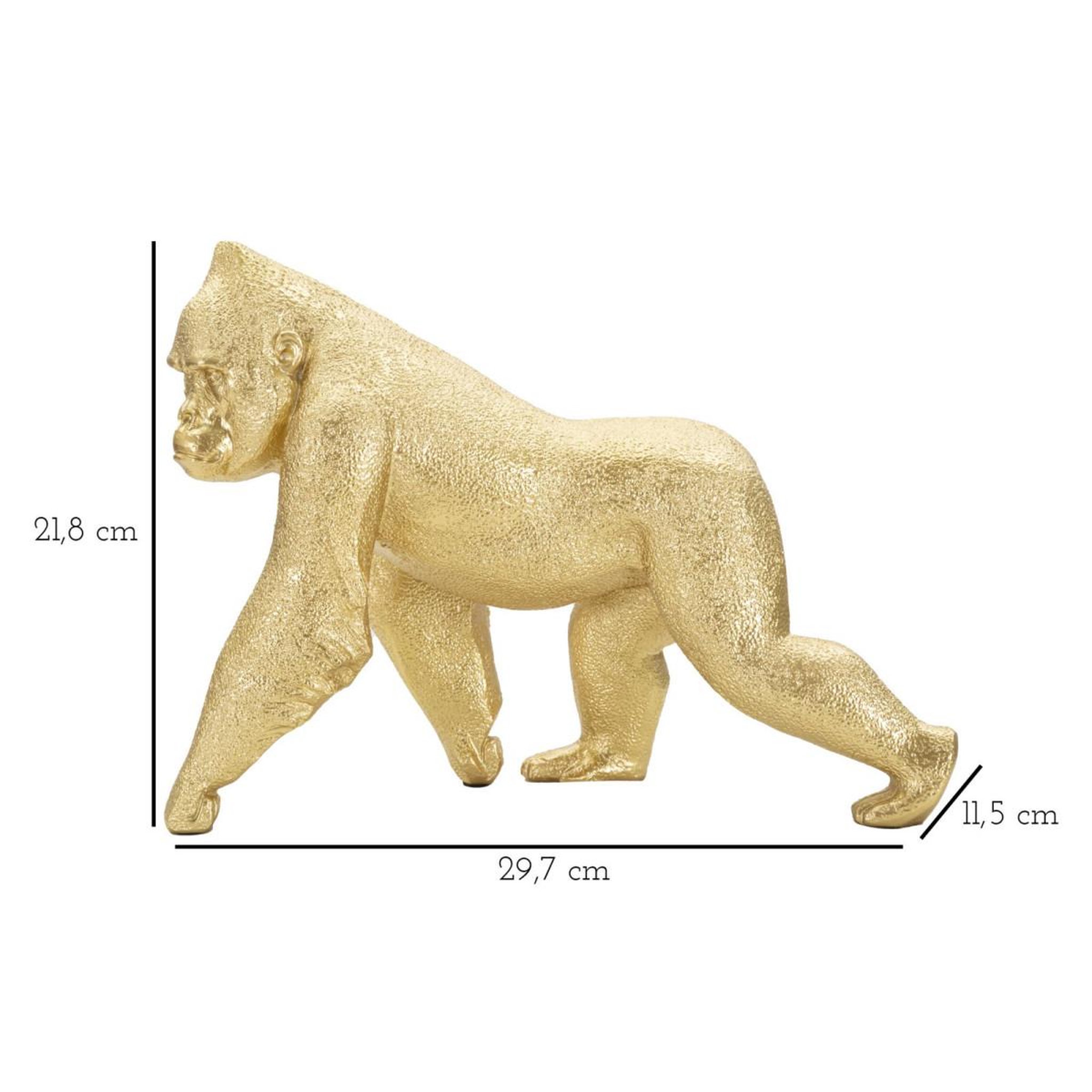 Voir la diapositive 6 : Paris Prix Statuette design en résine  gorille  29cm or