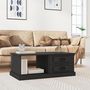 Voir la diapositive 1 : VIDAXL Table basse Noir 90x50x35 cm Bois d ingénierie