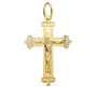 Voir la diapositive 1 : L'ATELIER D'AZUR Pendentif  - Médaille Christ sur la Croix Or 18 Carats 750 Jaune - Chaine Offerte