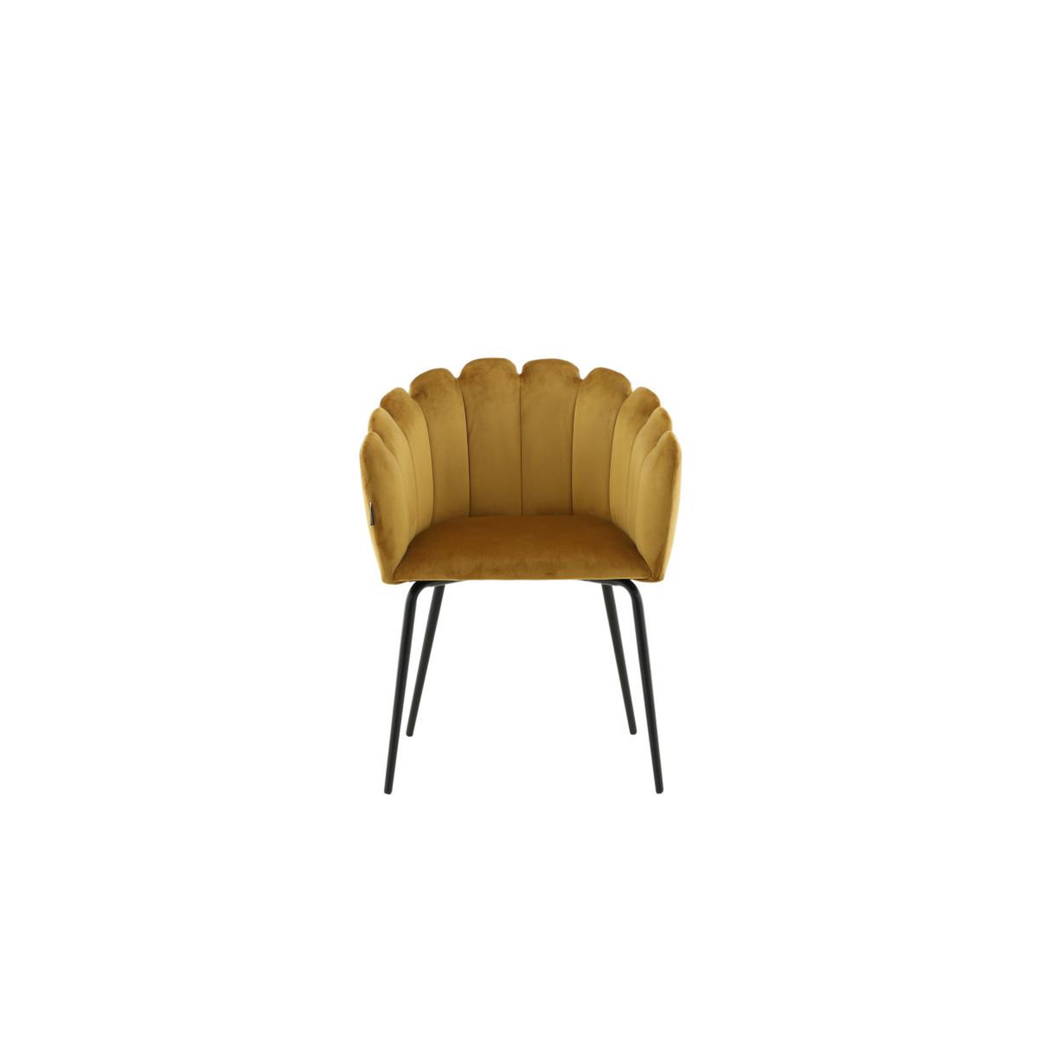 Voir la diapositive 3 : Paris Prix Chaise en velours  limhamn  76cm jaune