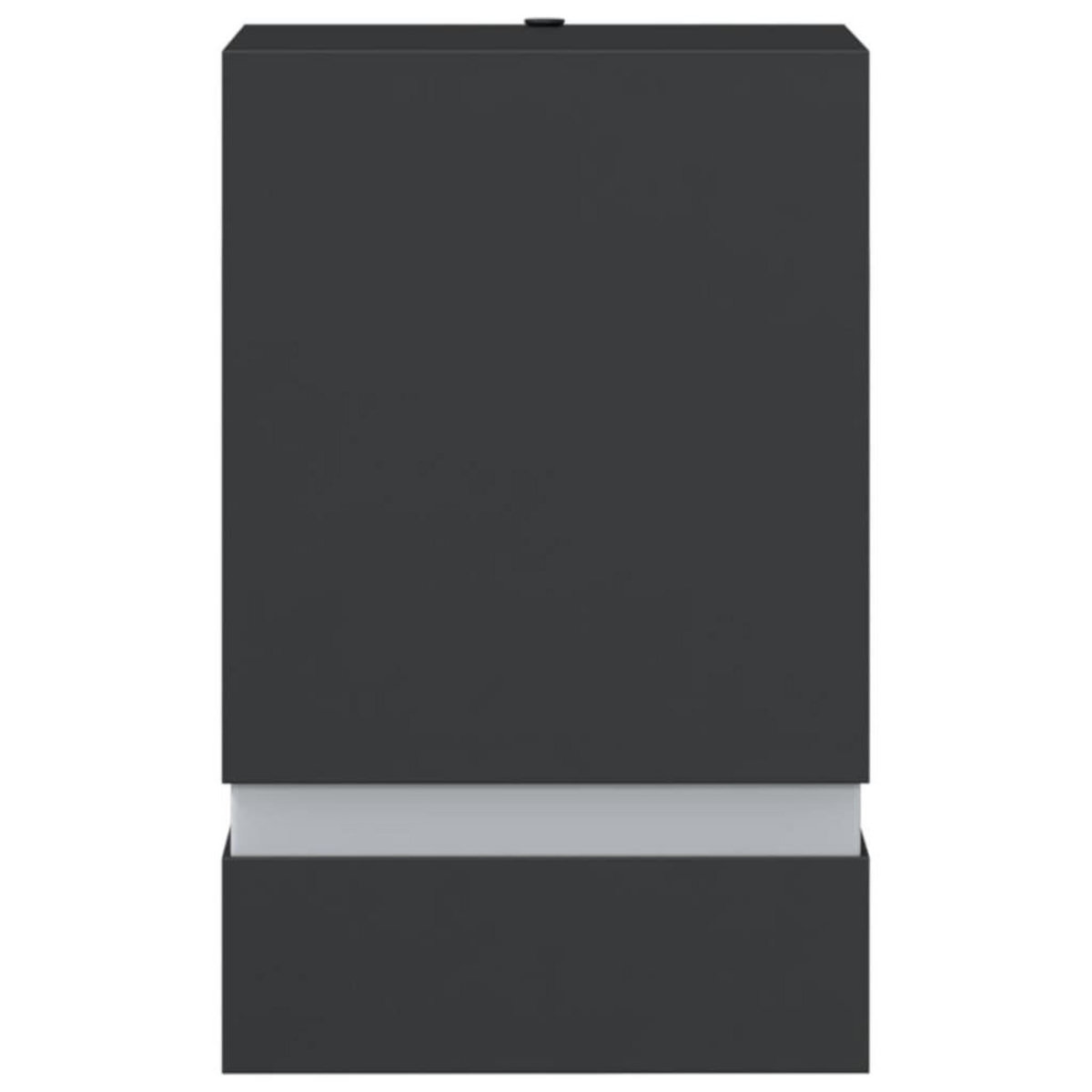 VIDAXL Appliques murales d'exterieur 2 pcs noir acier inoxydable