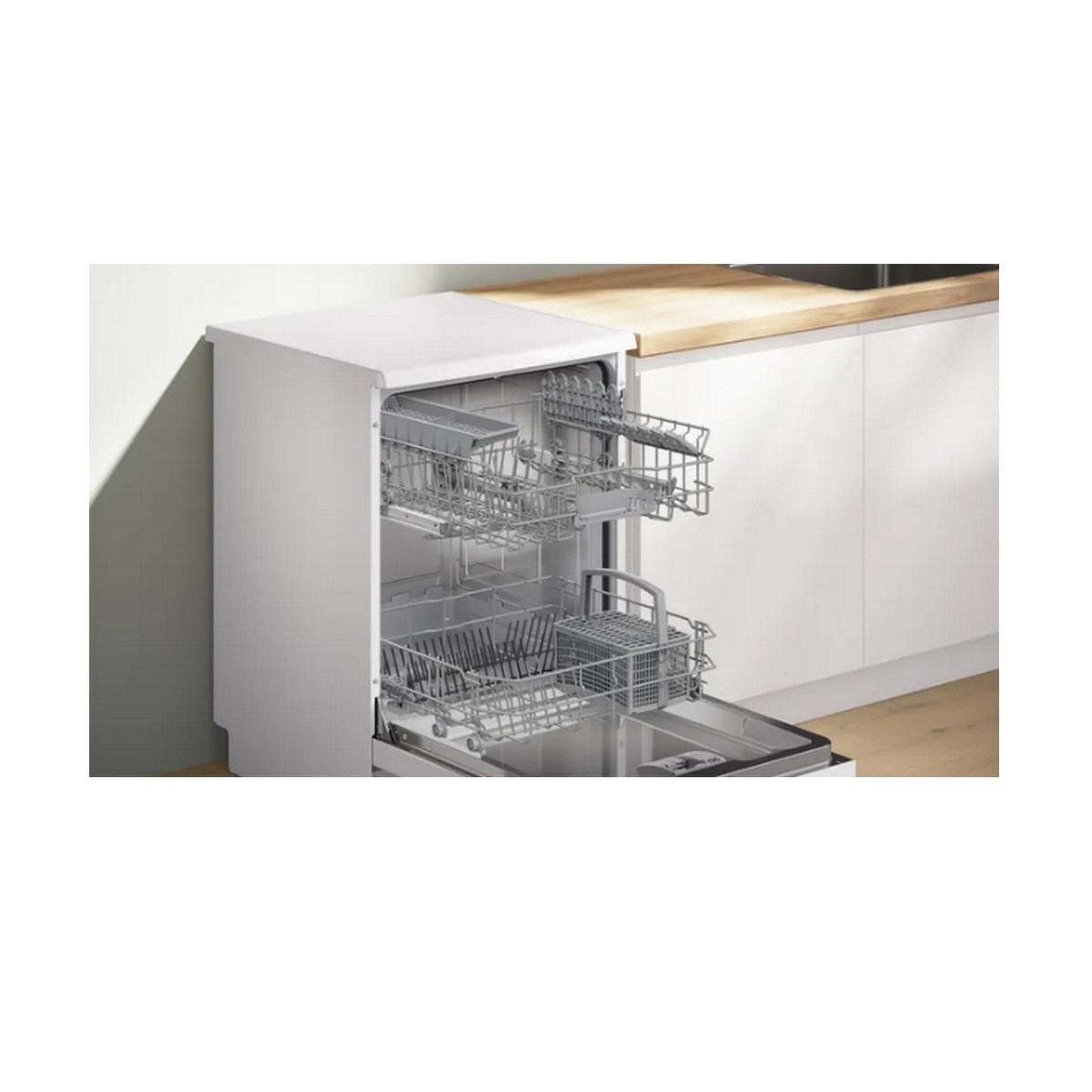 Voir la diapositive 5 : BOSCH Lave-vaisselle 60cm 13couverts 46db blanc - sms2htw02e