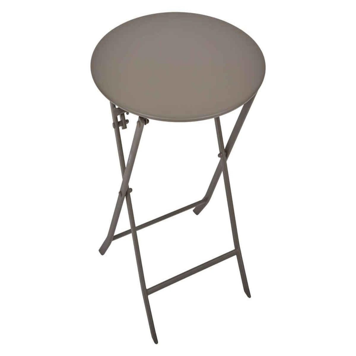 HESPERIDE Table de jardin ronde Greensboro Ø 60 cm 2 places Café - Hespéride