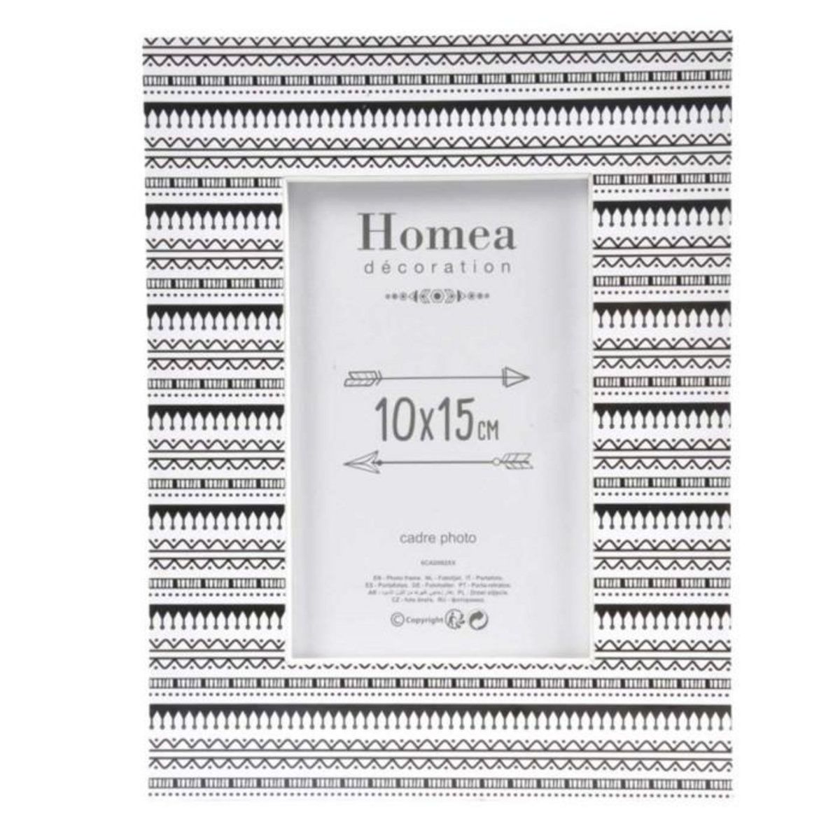 Paris Prix Cadre Photo  Ethnic Folk  10x15cm Noir