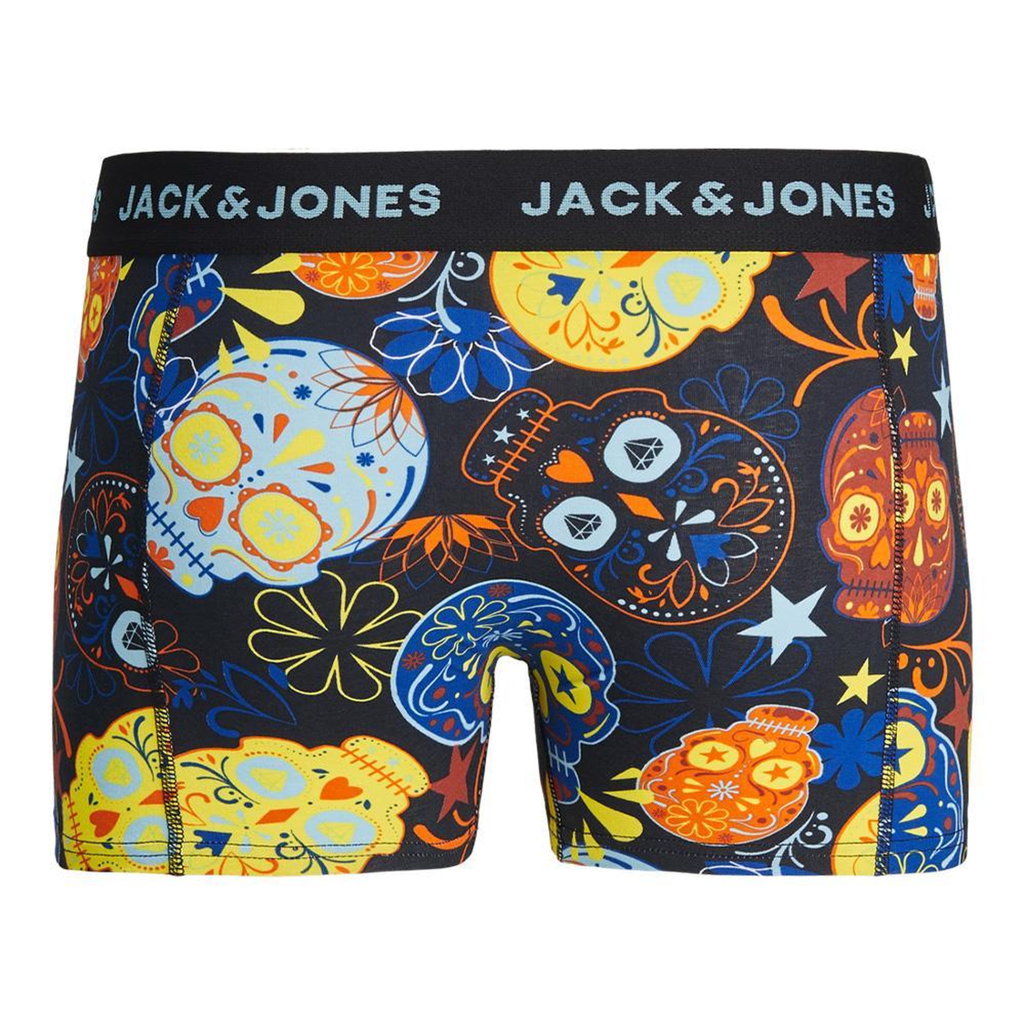 Voir la diapositive 2 : Jack & Jones x3 Boxers Noires/Jaunes Garçon Jack & Jones Trunks