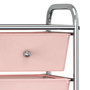 Voir la diapositive 5 : VIDAXL Chariot de rangement mobile a 4 tiroirs Rose Plastique