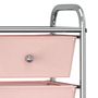 Voir la diapositive 5 : VIDAXL Chariot de rangement mobile a 4 tiroirs Rose Plastique