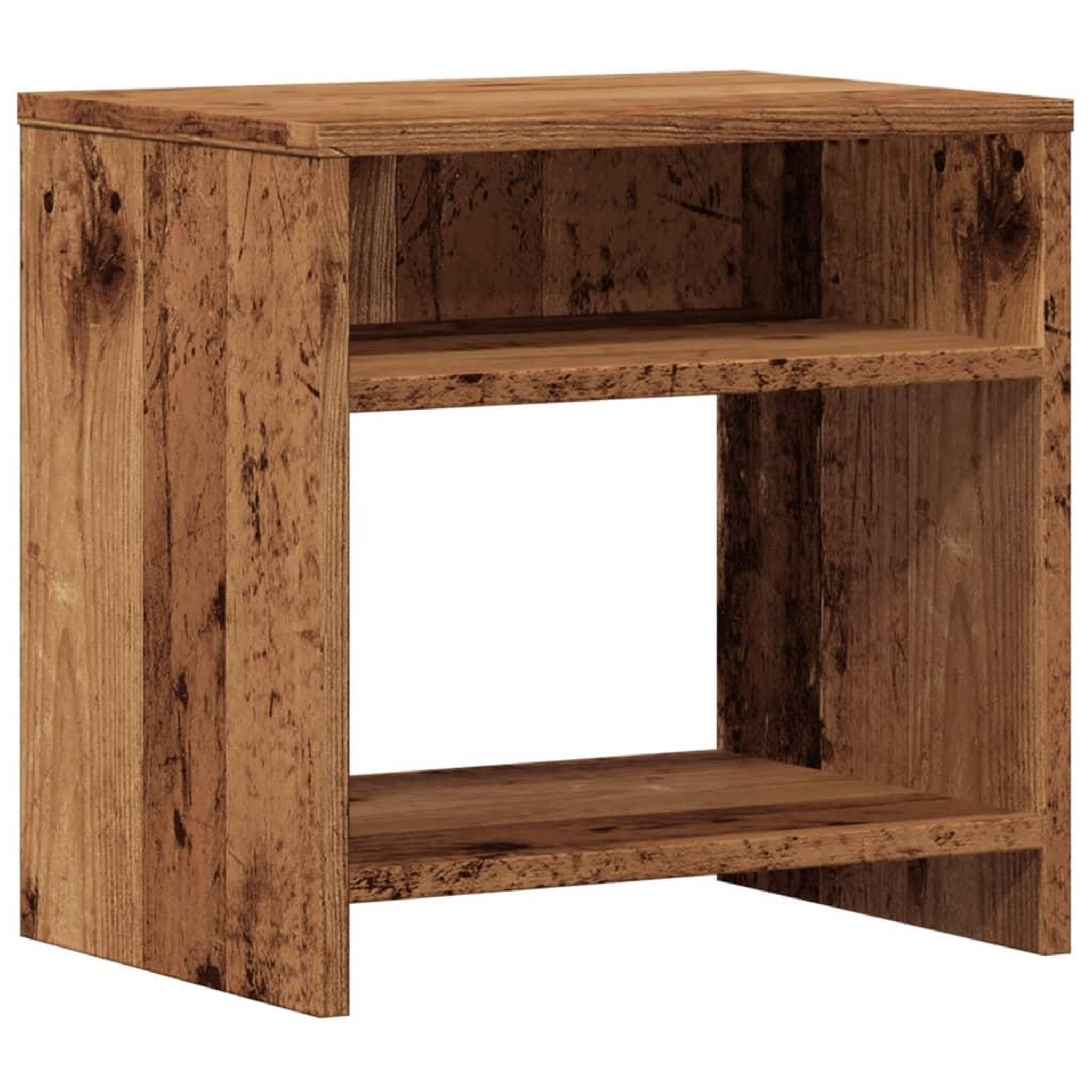 Voir la diapositive 2 : VIDAXL Table de chevet vieux bois 40x30x40 cm bois d'ingenierie