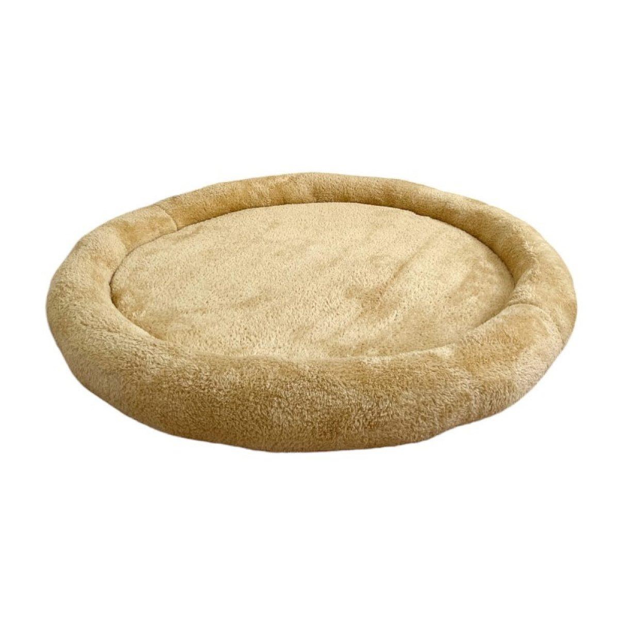 MONIO FOR KIDS Tapis de jeu nid en peluche moutarde