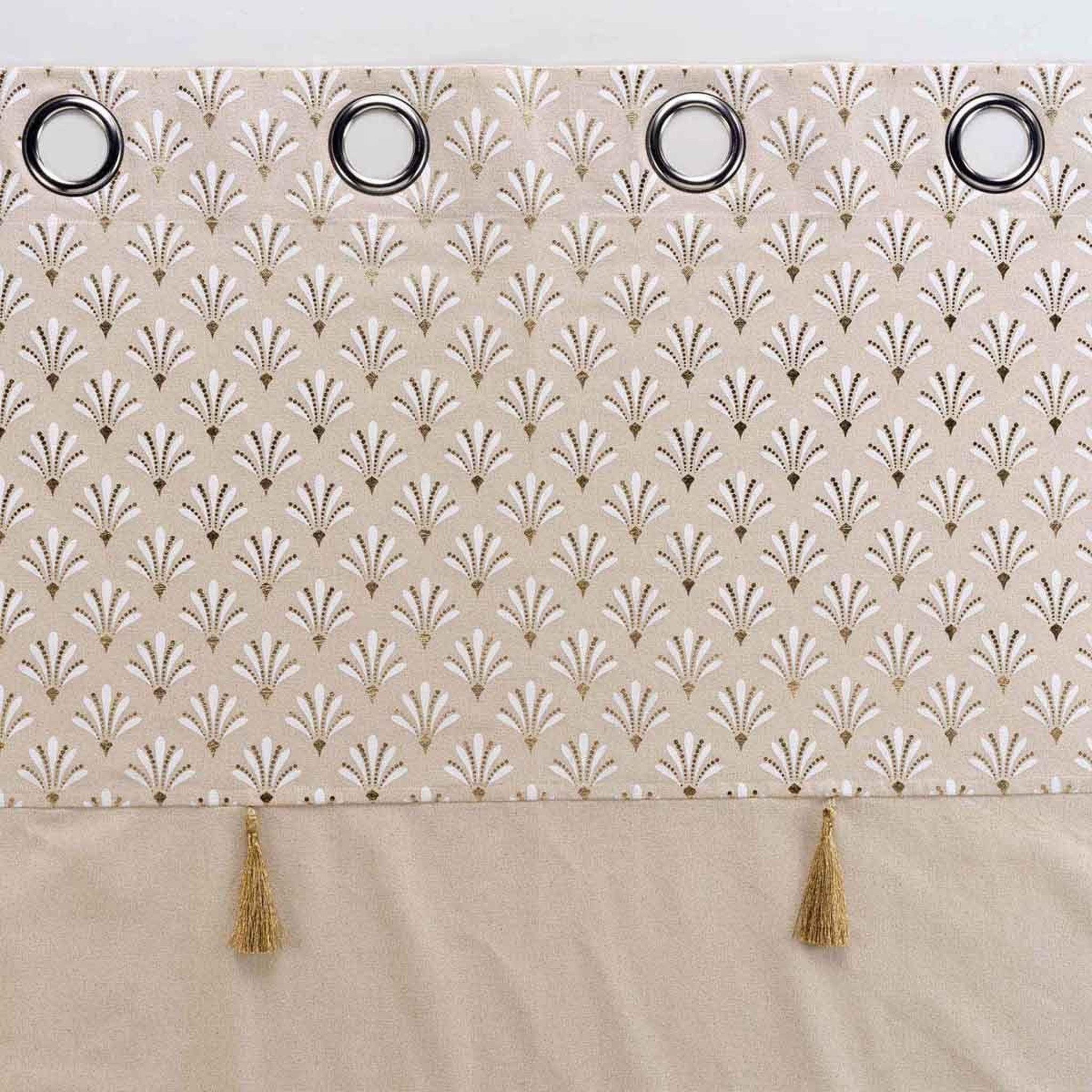 Voir la diapositive 3 : Douceur d'Intérieur Rideau à œillets  rafina  140x240cm beige