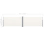 Voir la diapositive 6 : VIDAXL Auvent lateral retractable 160x600 cm Creme