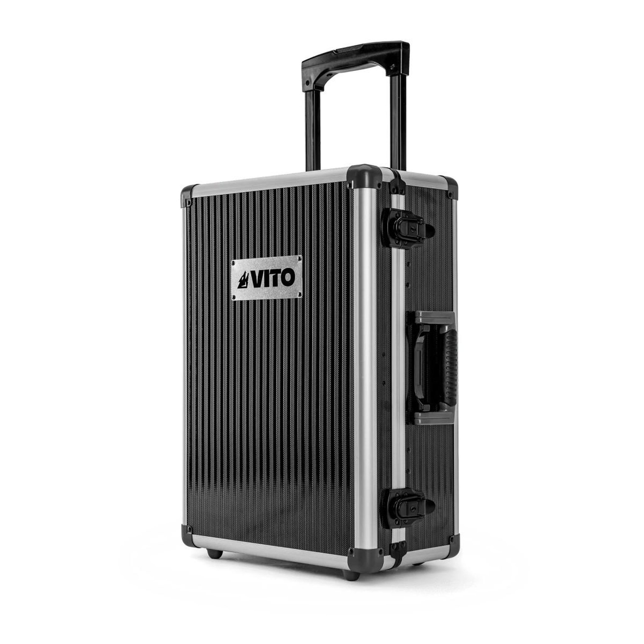 Voir la diapositive 2 : VITO Mallette à Outils Valise et Trolley 137 Outils Servante sur roues Douilles, Cliquets, Clés, Tournevis, Pinces, Marteau VITO