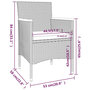 Voir la diapositive 6 : VIDAXL Ensemble a Manger de jardin 9pcs resine tressee et verre trempe