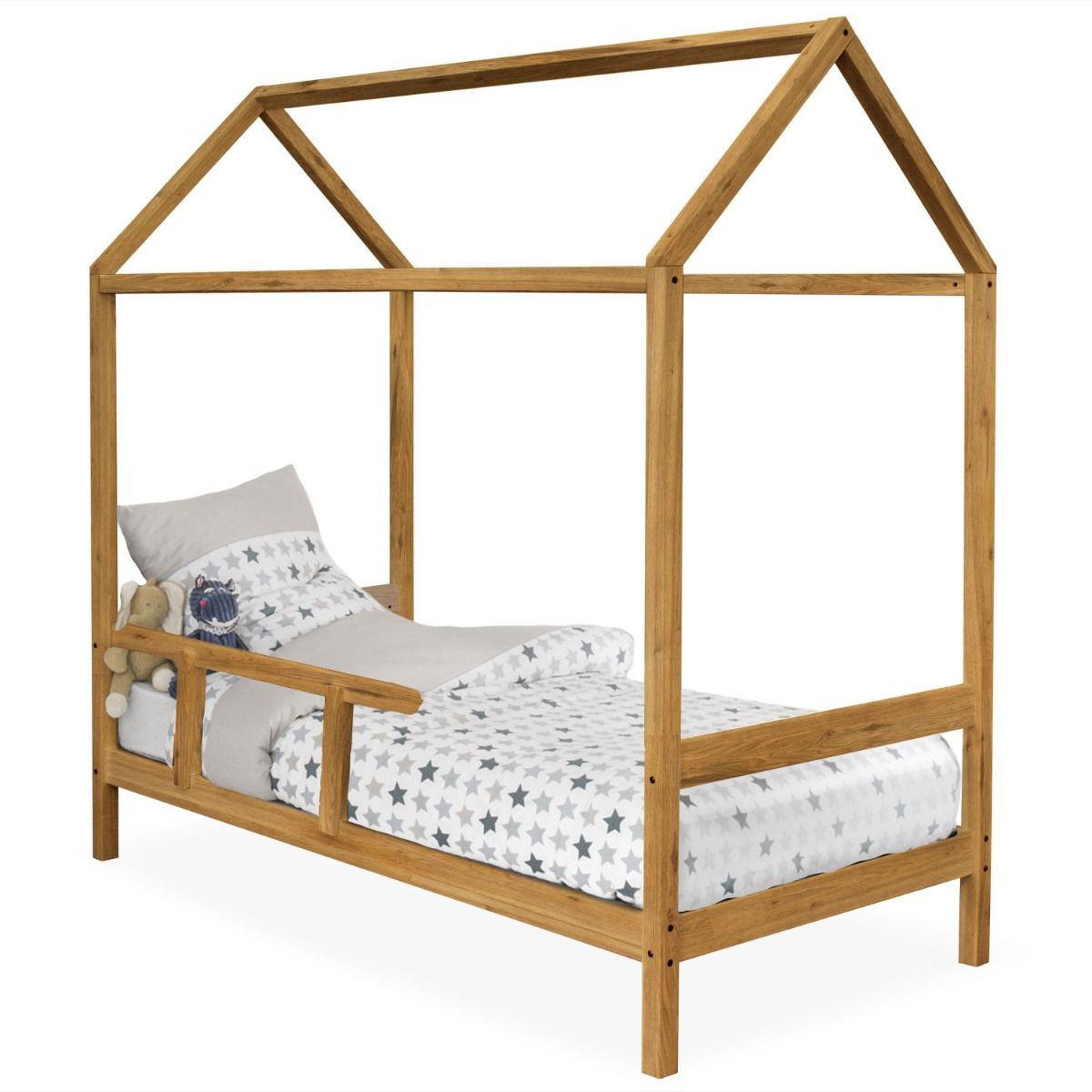 Paris Prix Lit enfant cabane en bois  may  90x190cm naturel