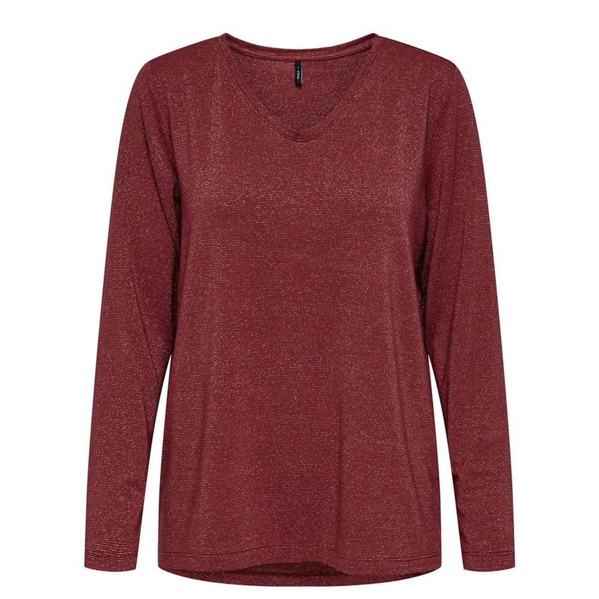 Only T-shirt Bordeaux Femme Only Harly ML