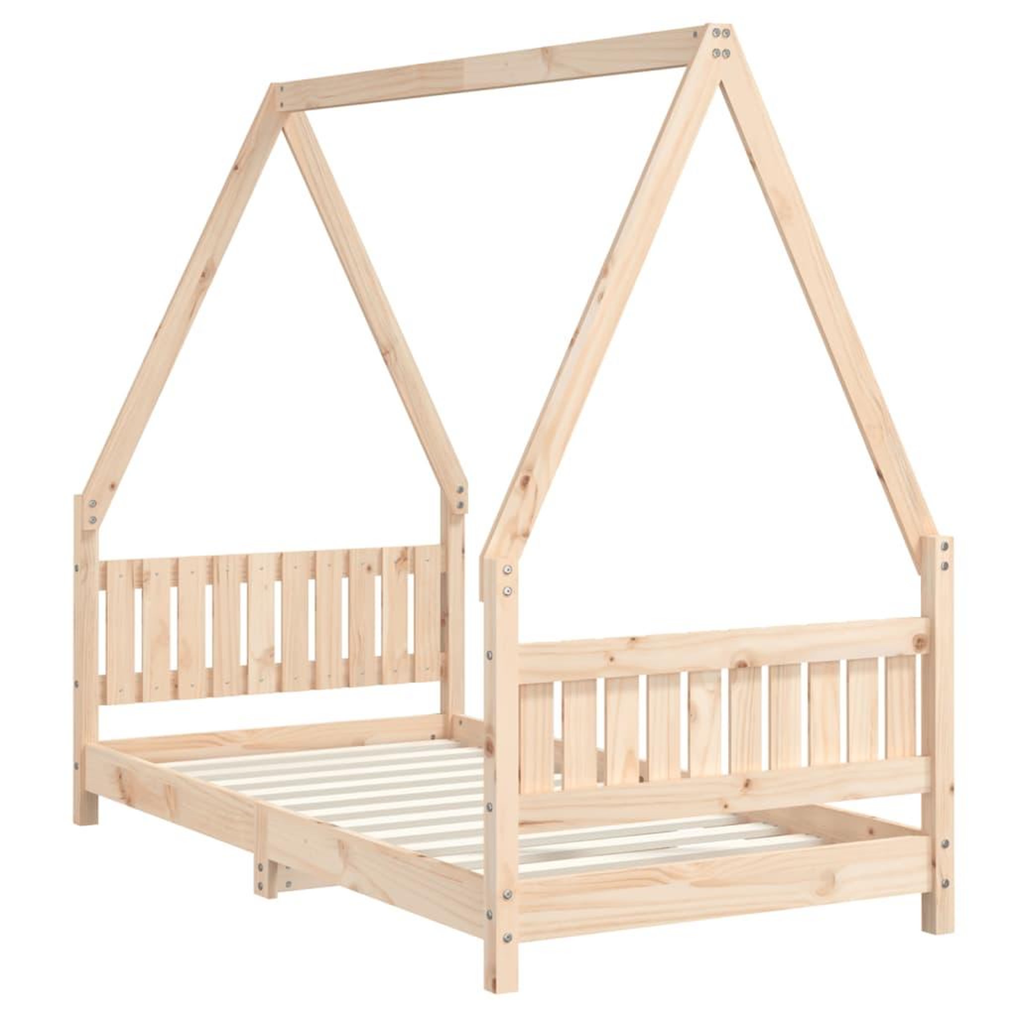 Voir la diapositive 3 : VIDAXL Cadre de lit pour enfant 80x160 cm bois de pin massif