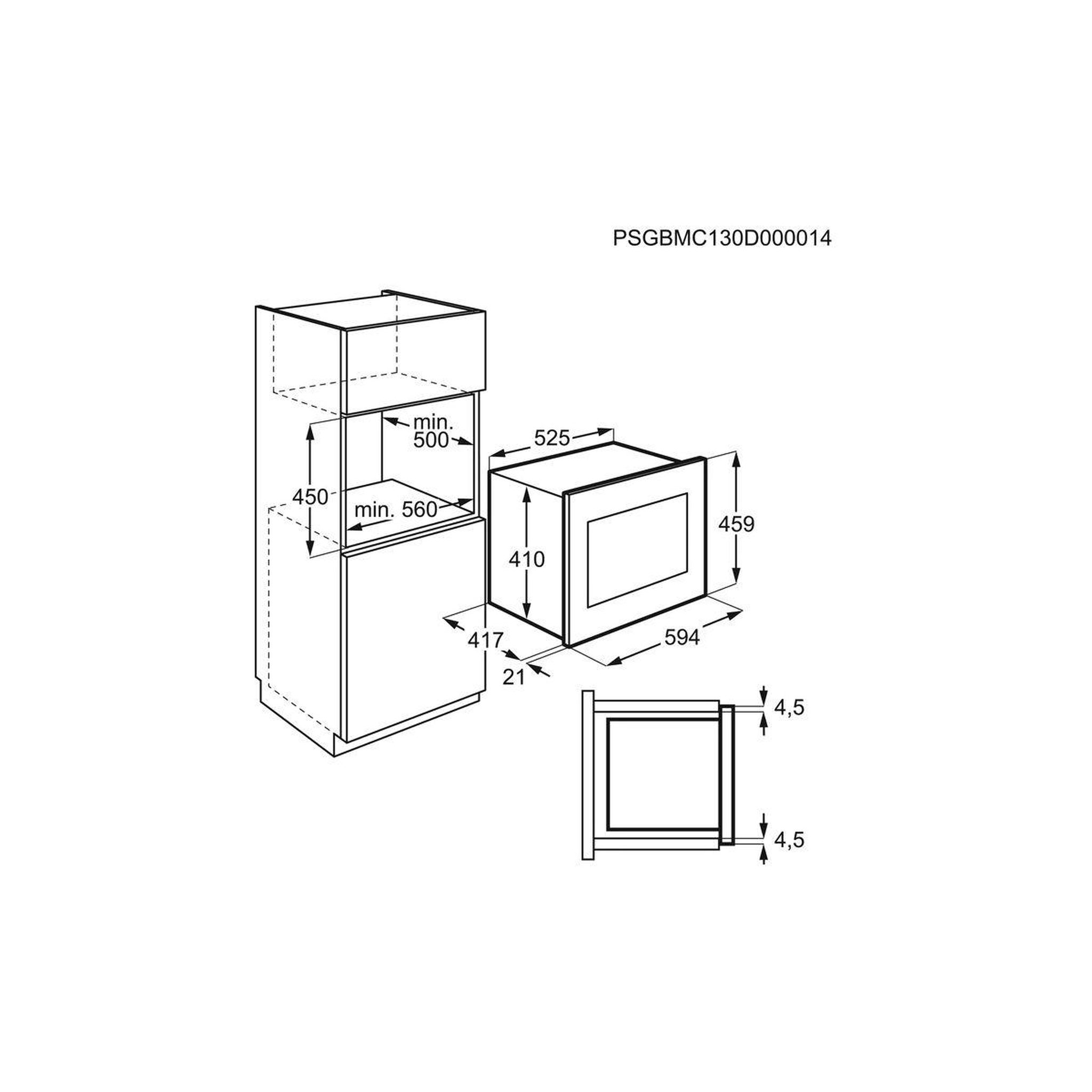 Voir la diapositive 3 : ELECTROLUX Micro ondes grill encastrable KMFD264TEX