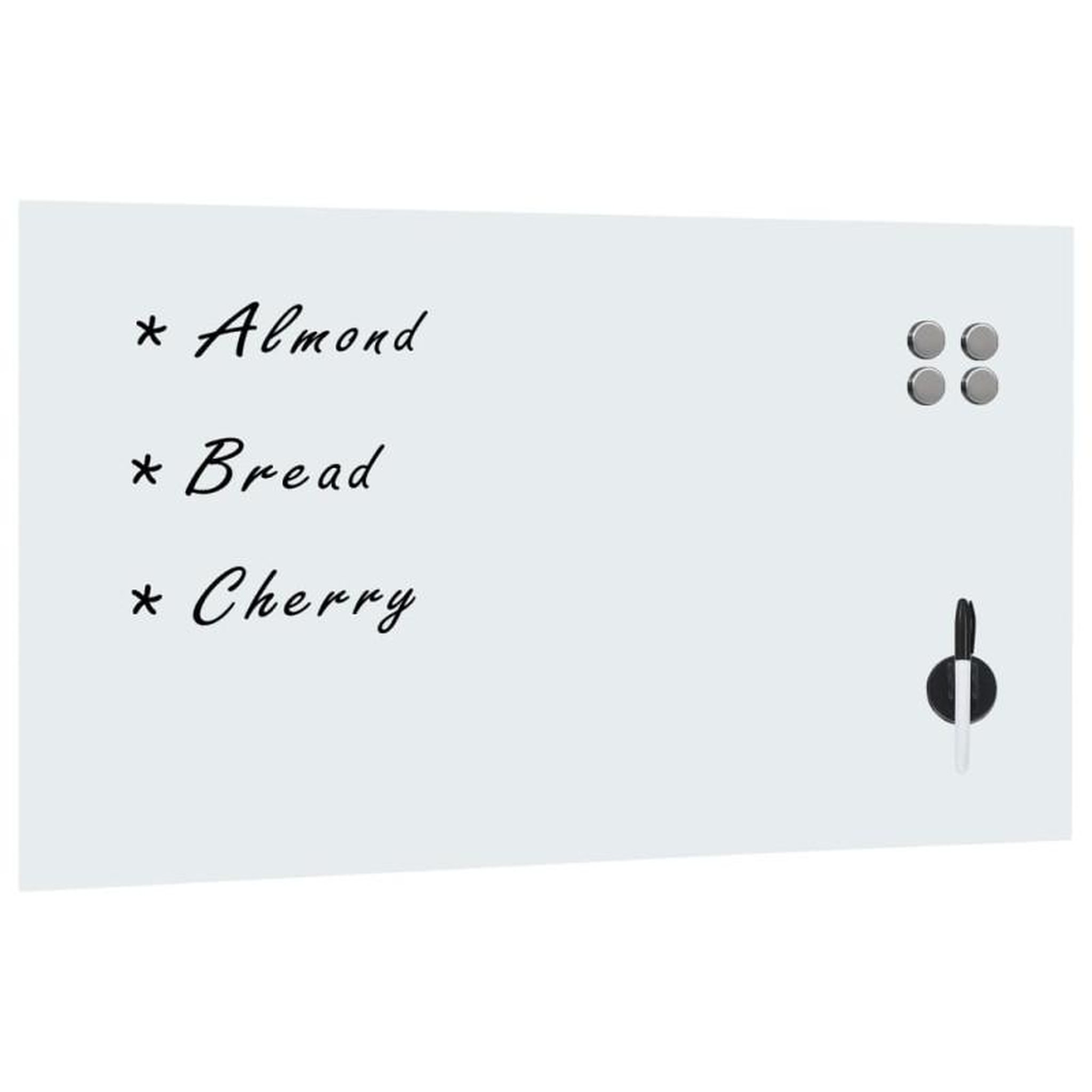 VIDAXL Tableau noir magnétique mural Verre 120x60 cm