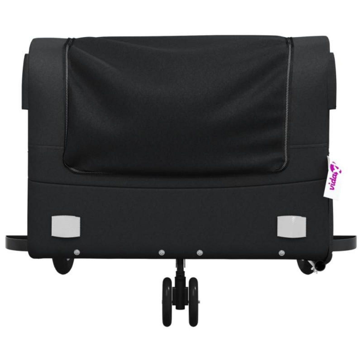 VIDAXL Remorque de vélo noir 45 kg fer