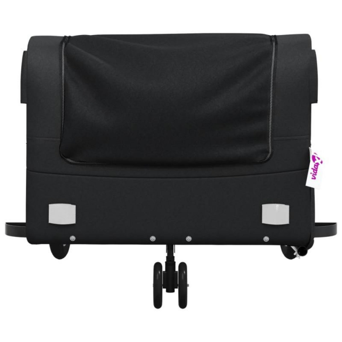 VIDAXL Remorque de vélo noir 45 kg fer
