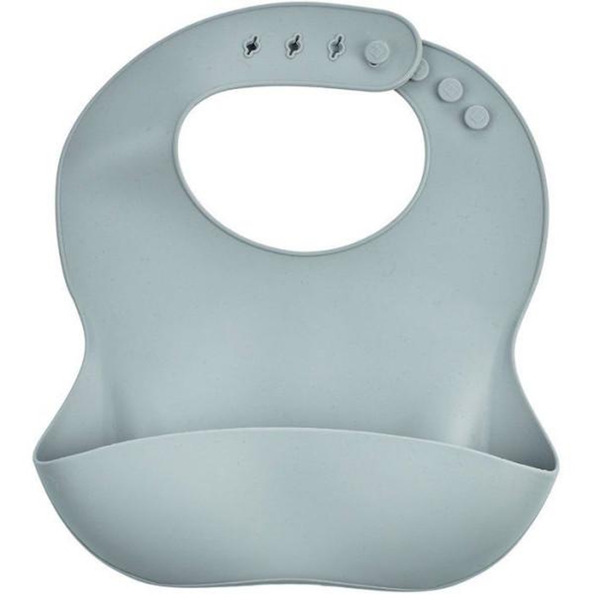 THERMOBABY Bavoir silicone - thermobaby - avec récupérateur - gris charme