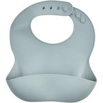 THERMOBABY Bavoir silicone - THERMOBABY - Avec récupérateur - Gris charme
