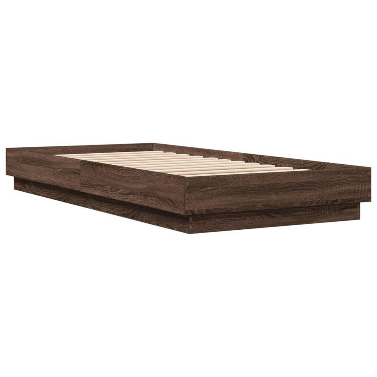 VIDAXL Cadre de lit sans matelas chene marron 100x200 cm