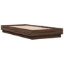 Voir la diapositive 3 : VIDAXL Cadre de lit sans matelas chene marron 100x200 cm