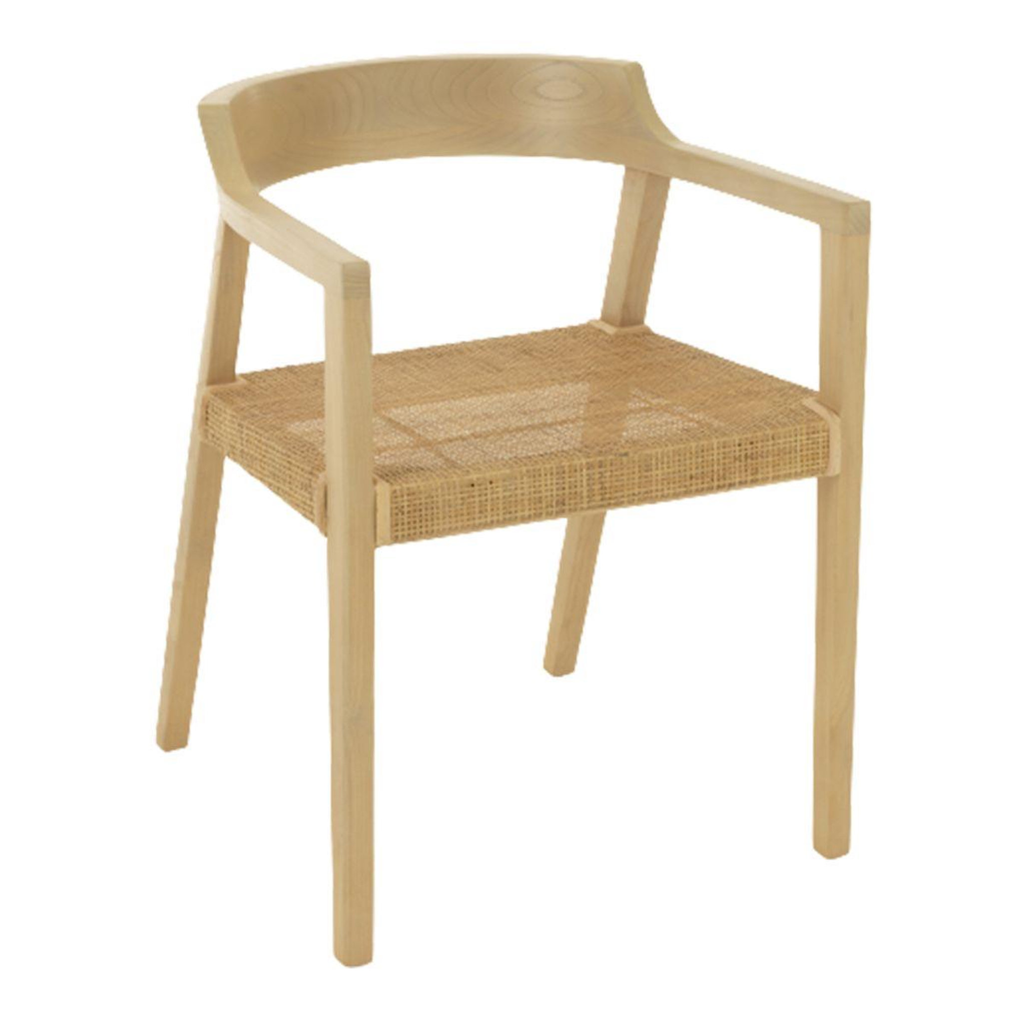 J-LINE Chaise design  sungkai  71cm naturel