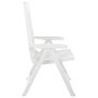 Voir la diapositive 4 : VIDAXL Chaises inclinables de jardin lot de 2 Plastique Blanc