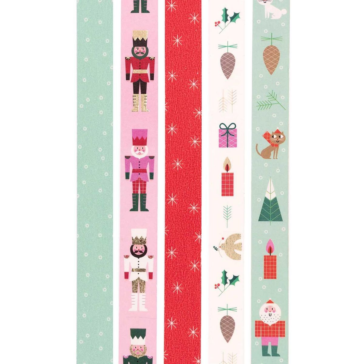 RICO DESIGN Set de 5 masking tapes Noël