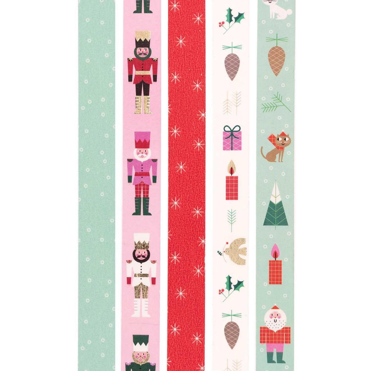 RICO DESIGN Set de 5 masking tapes Noël
