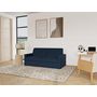 Voir la diapositive 1 : BEST MOBILIER Julia - canapé 3 places convertible express couchage quotidien 140 cm matelas 18 cm en tissu