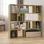 VIDAXL Bibliotheque/Separateur de piece Chene Sonoma 105x24x102 cm