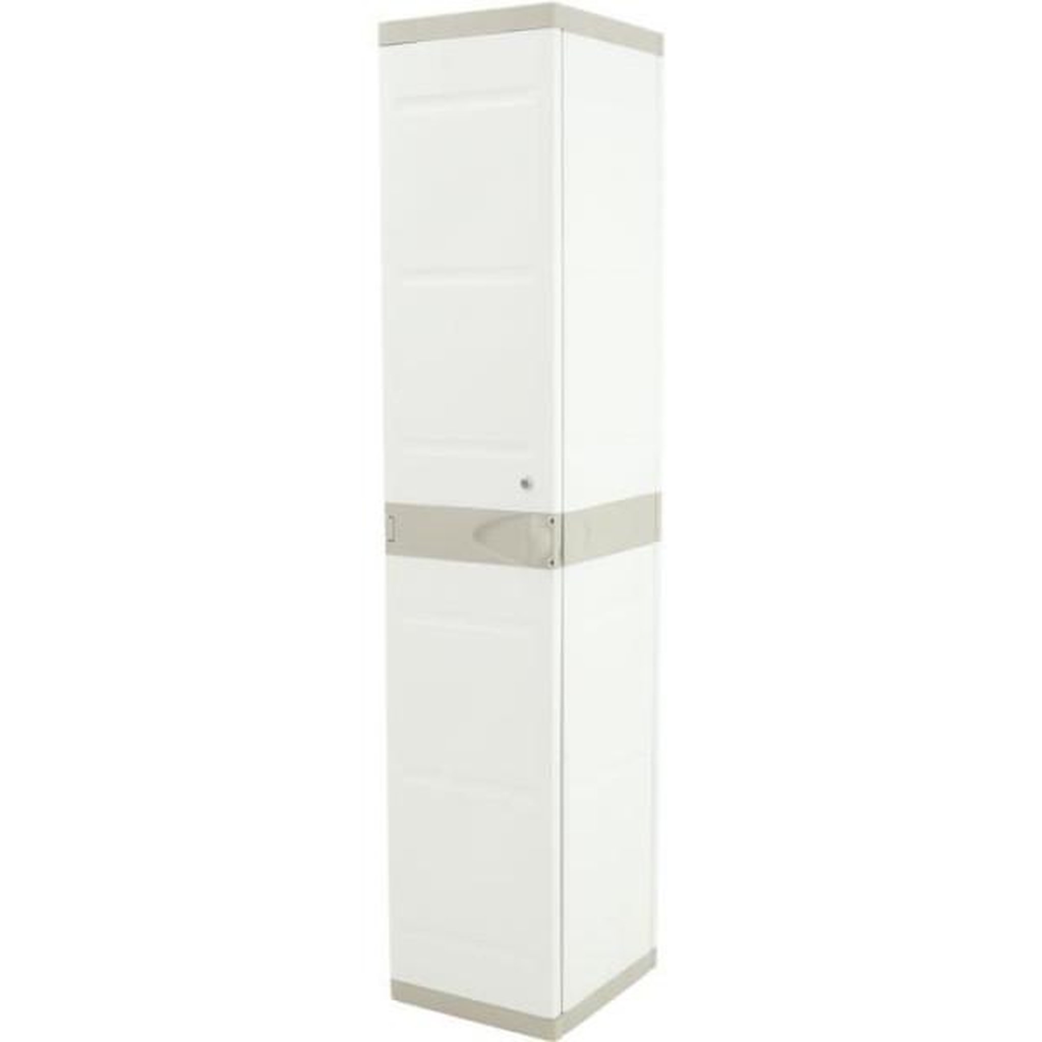 PLASTIKEN Armoire haute vestiaire PLASTIKEN - 1 porte, 35cm - Blanc