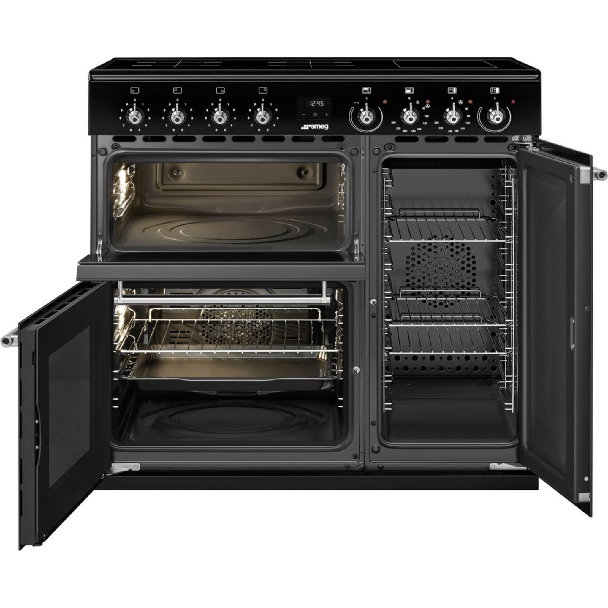 Voir la diapositive 3 : SMEG Piano de cuisson induction cx93imbl