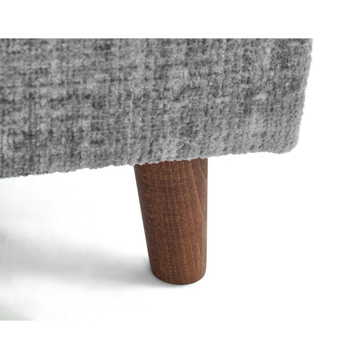 LISA DESIGN Rune - canapé droit 3 places en velours texturé