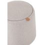 Voir la diapositive 5 : Paris Prix Pouf Rond Design  Munica  43cm Beige