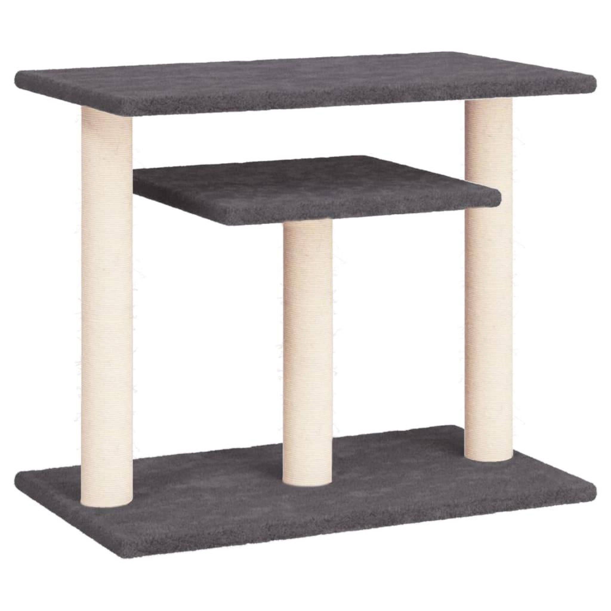 Voir la diapositive 2 : VIDAXL Arbres a chat avec plates-formes gris fonce 62,5 cm