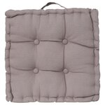ATMOSPHERA Coussin de Sol  Dorian  40x40cm Gris