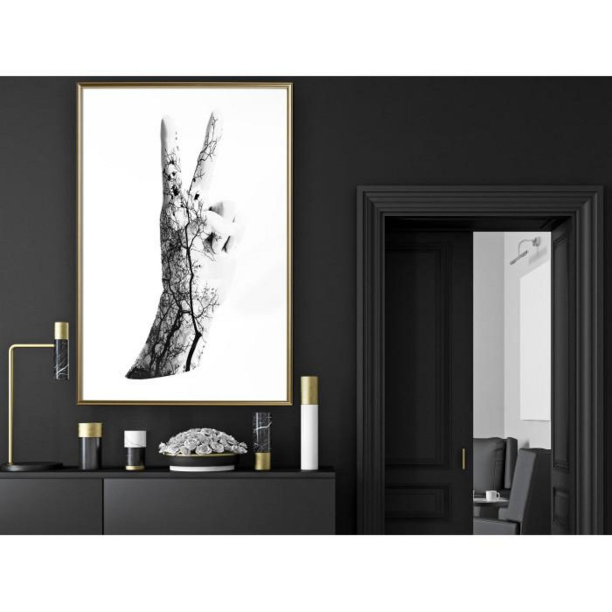 Paris Prix Affiche Murale Encadrée  Peace