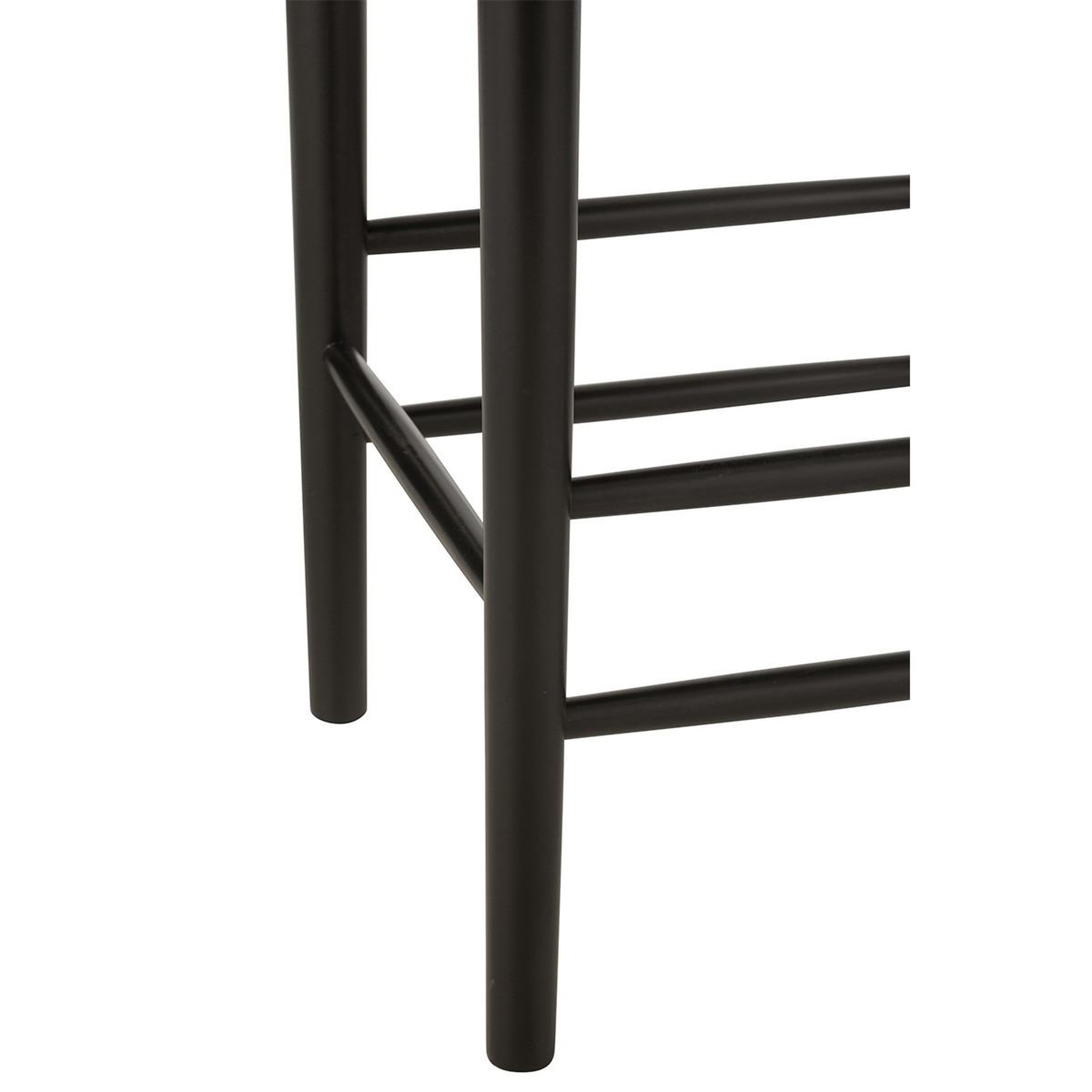Voir la diapositive 4 : J-LINE Tabouret de bar en bois  orient  66cm noir