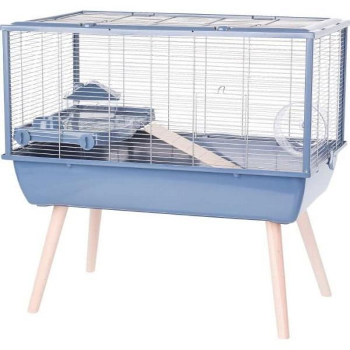 Zolux Cage rongeur surélevée - ZOLUX - Néolife - Pour hamster - 78 x 48 x 75 cm - Bleu